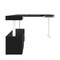 Bestar Bestar Viva 72W L-Shaped Standing Desk with Credenza in black & white 19850-18 - alternate 9